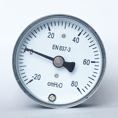 манометр вакуума манометра 80 MmH2O латунный Internals капсулы 50mm низкий